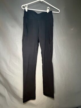 Kids Black High-Waist Leggings. Size XL
